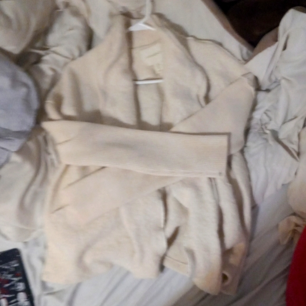 Wool jacket, M, cream, Cynthia Rowley